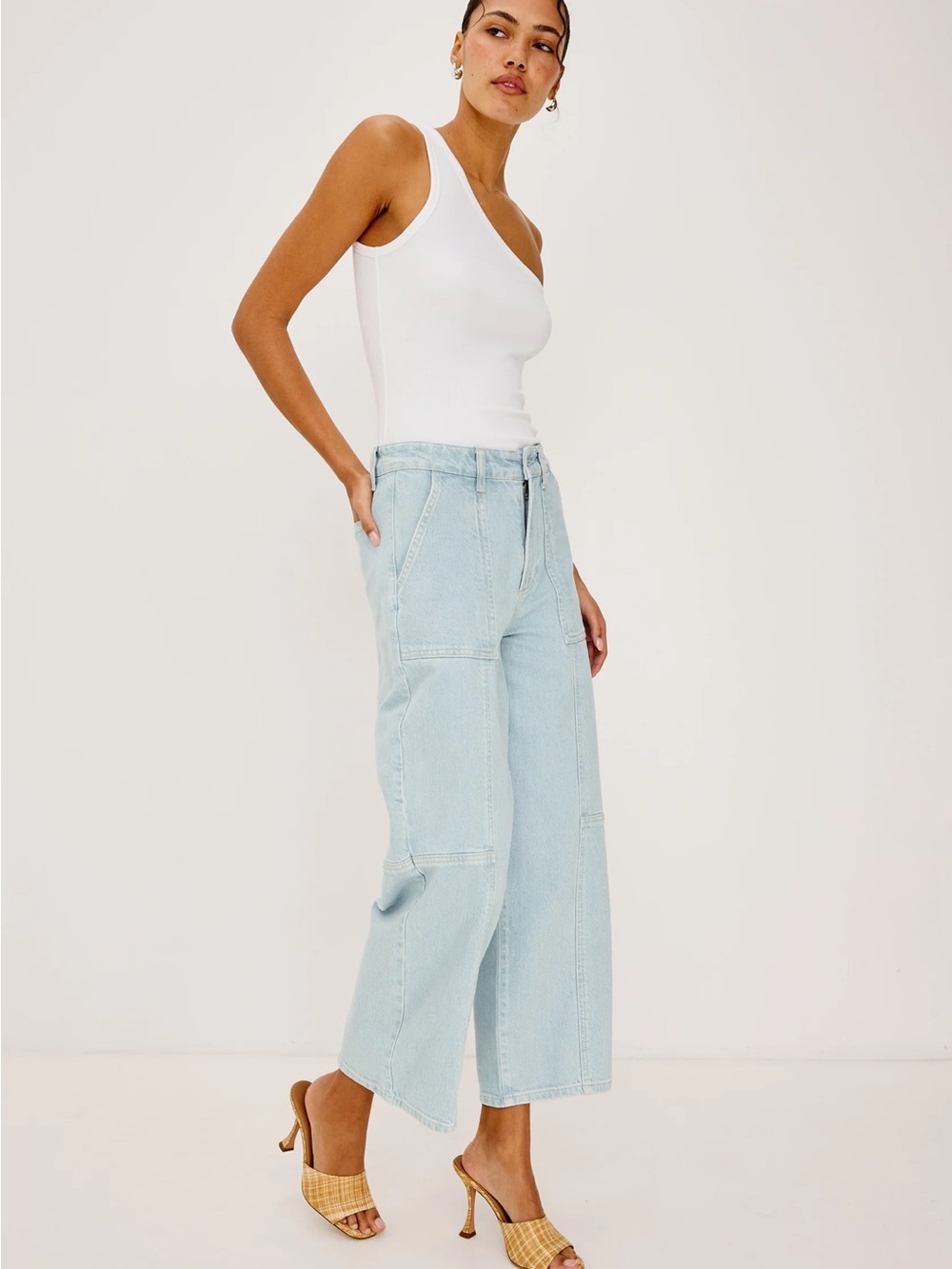 Rails Getty Crop Wide Leg Jeans